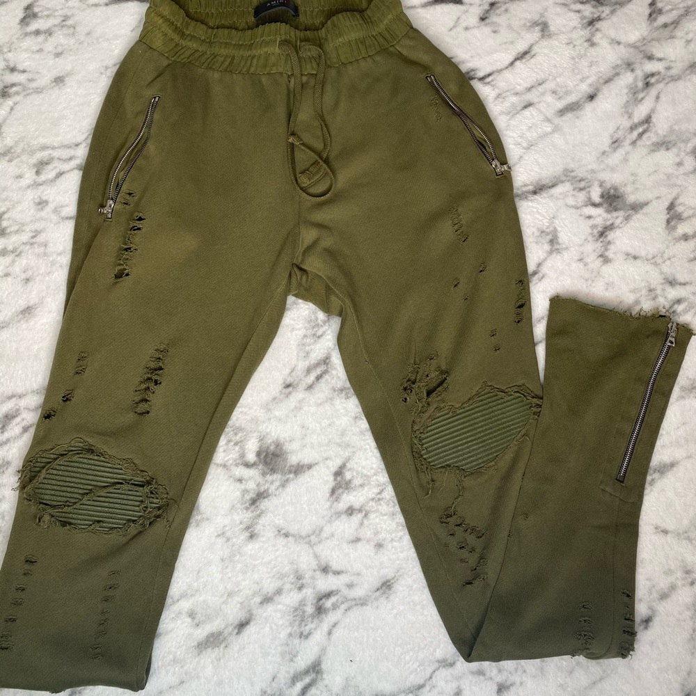 Amiri MX1 distressed tampered sweatpants / joggers